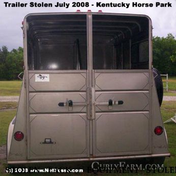 STOLEN TACK / EQUIPMENT STOLEN TRAILER 2 Horse Pony Express, Longhorn Saddle, Near Lexington, KY, 40511